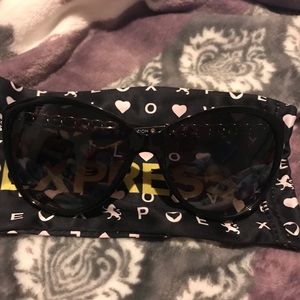 Express black sunglasses